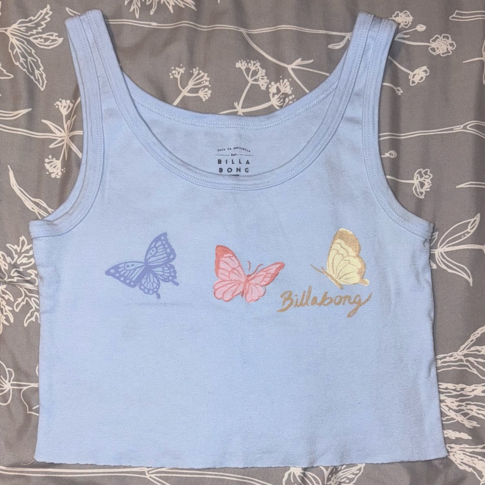 Billabong Light Blue Casual Top